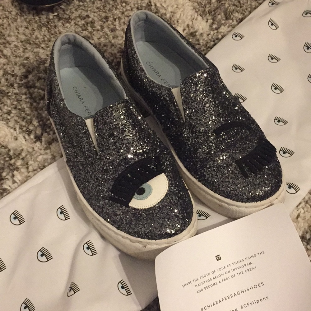 Chiara Ferragni Glitter Shoes